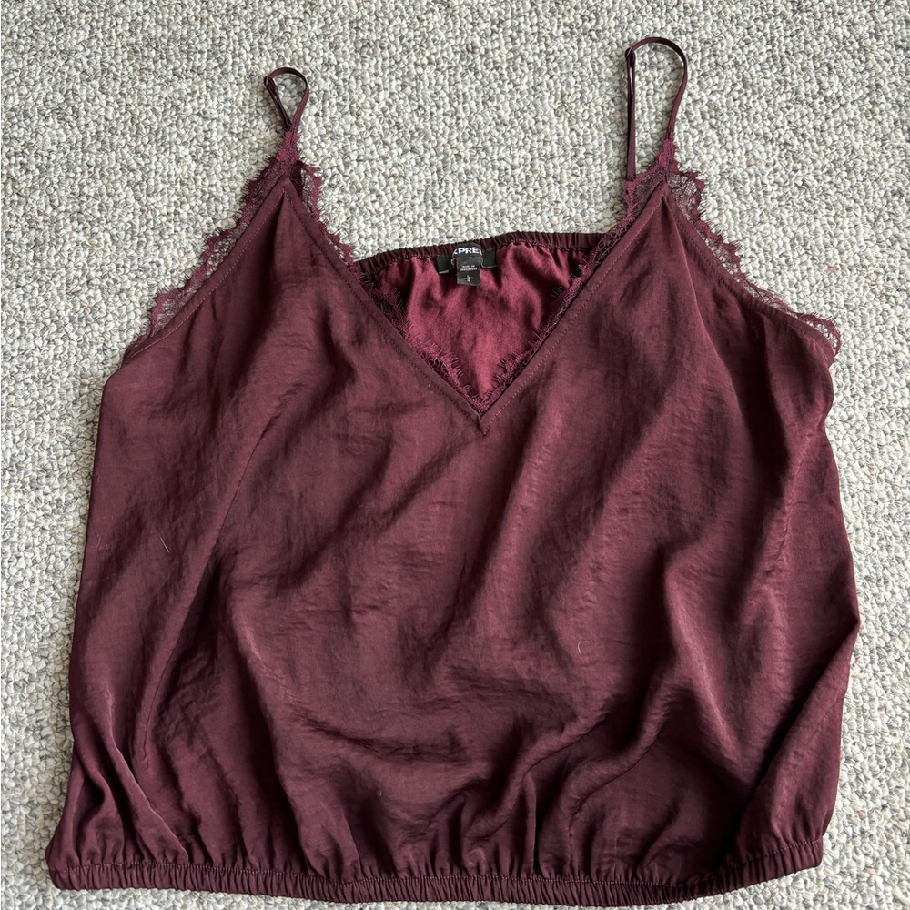 Express lace tank top, worn once! 💜💜💜💜💜